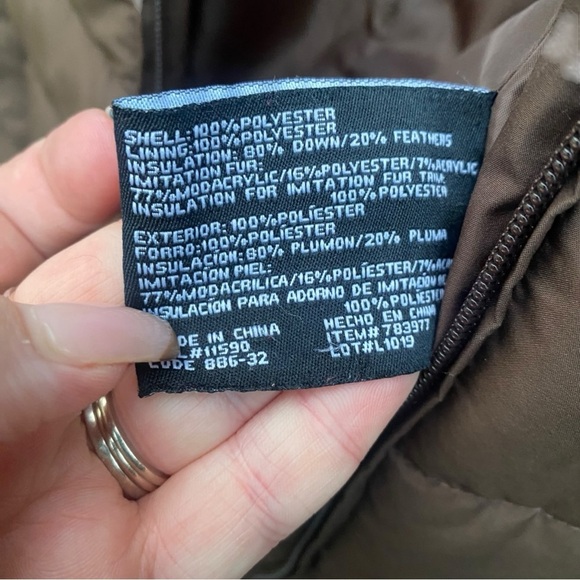 WEATHERPROOF GARMENT COMPANY Down Feather Puffer Jacket  I Size: L - Picture 9 of 10